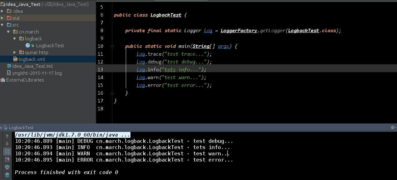 logback-level-out